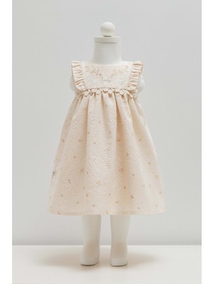 Caramell Mını Lady Keten Jile - Bej - 68-74 cm Bej