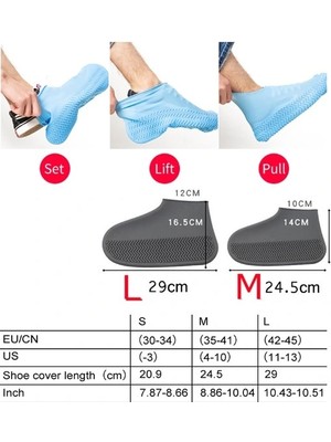 K-Yonlineticaret Su Geçirmez Ayakkabı Kılıfı M Beden