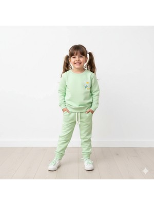 Bebolly Ikili Takım Beep Baskılı Uzun Kol Beli Lastikli Mevsimlik Eşofman Takımı