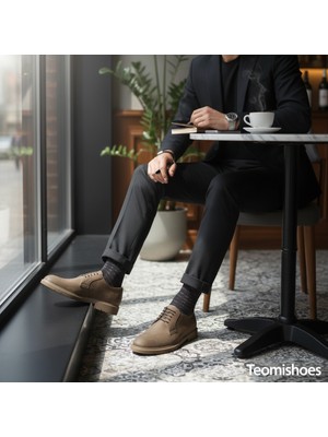 Açık Kahverengi Süet Klasik Erkek Ayakkabı