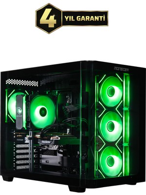 Monster Tulpar Td3 V1.8.2 Intel Core I5 14400F H610 Anakart 16GB 1tb Rx 7600 Freedos Masaüstü Oyun Bilgisayarı - Siyah
