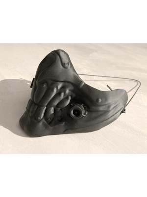 K-Yonlineticaret 3D Tasarım Kişiye Özel Tasarım Mask Ham Beyaz Renkte Gönderilir Boya Size Aittir