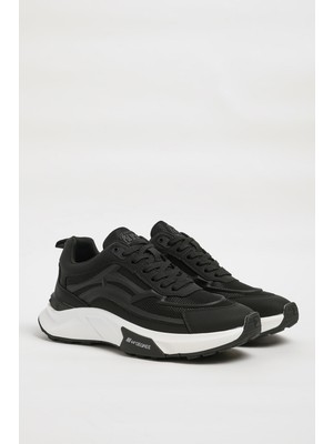 Faruk Balkanas Tomas Model Kombinasyonlu Deri Ithal Taban Sneaker Ayakkabı