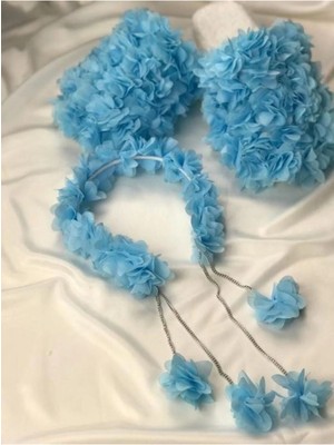 İrembaby Prenses Model Çiçekli Lohusa Terlik Taç Seti 1044 – Lohusa Seti – Lohusa Seti – Lohusa Seti