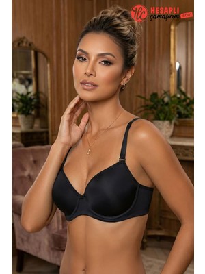 Le Jardin Büyük Beden Premium Kadın Dolgusuz Desteksiz Soft Mikro Kumaş Kutulu Tek Sütyen