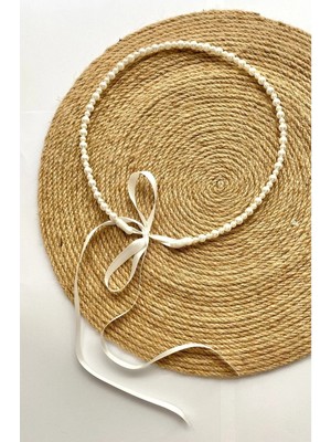 İrembaby Anne Lohusa Tacı Beyaz Incili Lohusa Tacı Gelin Tacı