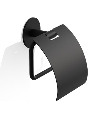 Decor Walther Basic Sk Tuvalet Kağıtlık, Yapışkanlı - Mat Siyah