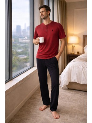 Polo Republica Kısa Kol Erkek Pijama Takım 3405