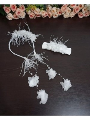 İrembaby Küpeli Lohusa Taç Bandana Seti – Lohusa Seti – Lohusa Seti – Lohusa Seti