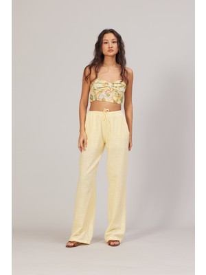 Nisan Triko Askılı Desenli Büstiyer