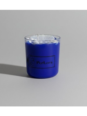 PerloraCo Inciliistiridyeli Mavi Mum Vanilya Kokulu