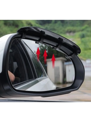 K-Yonlineticaret Araba Ayna Yağmur Koruyucu Siper Karbon Desenli