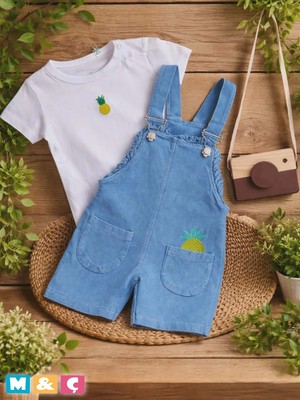 M.Ç Family Store Kız Erkek Bebek Çocuk Salopet Tulum Zürafa Tulumu