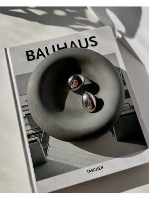 Özalp Decor Minimal Dekoratif Takı Tabağı –bej 20 cm Büyük Boy Yuvarlak Taş Tozu Obje | Modern Ev Dekoru