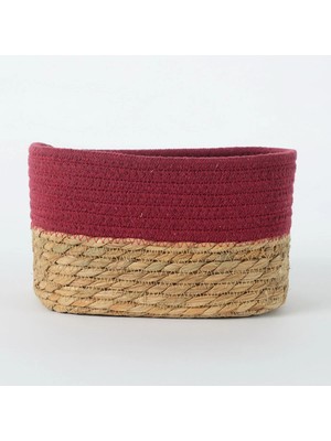 Belirtilmemiş Renkli Hasır Sepet L