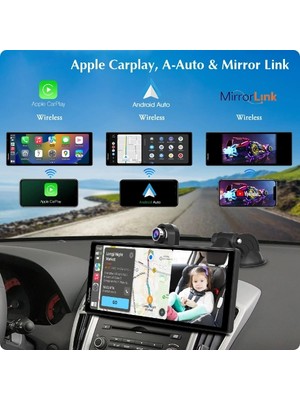 K-Yonlineticaret Çift Lens Kameralı Apple ve Android Carplay