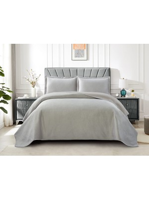 Istanbul Çift Kişilik Yatak Örtüsü - Gri