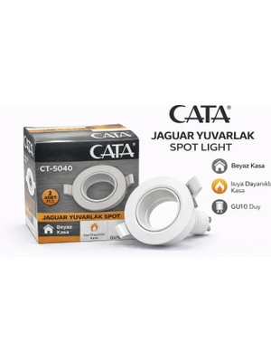 Cata Jaguar Beyaz Dekoratif Spot CT-5040