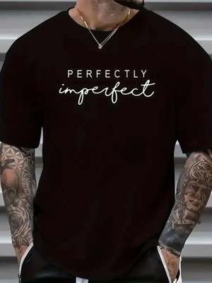 Erkekler Için Perfectly Günlük Tişört  - Siyah