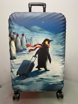 GANUE Valiz Kılıfı-Özgür Penguen
