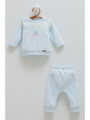 Caramell All Tıme Boy Bisiklet Yaka Alt Üst Takım - Mavi - 68-74 cm Mavi