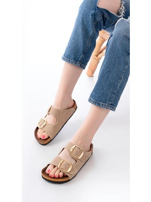 P-101 Bej Günlük  Kadın Terlik