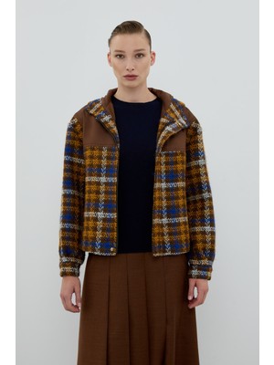 ROMAN Ekose Tüvit Kapüşonlu Mont Standart Renk K2617516_089