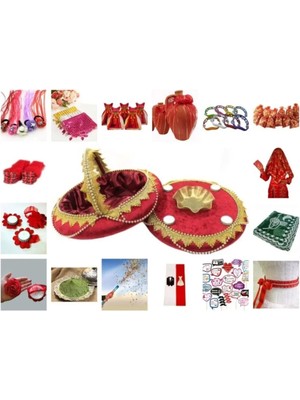 Evsay Kına Gecesi Büyük 294 Parça Kına Malzemesi