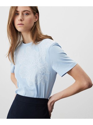 Miss İpekyol Dantel aplikeli tişört IS1260070039089