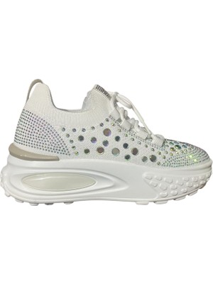 Orijinal Guja 311 Ortopedik Dolgu Topuklu Taşlı Spor Ayakkabı