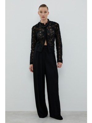 ROMAN Palazzo Pantolon Siyah K2612018_001