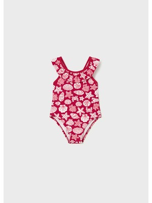 Mayoral Kız Bebek Baskılı Fırfırlı Mayo Turkuaz 1754