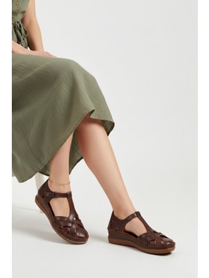 Forelli Larni Kadın Deri Sandalet