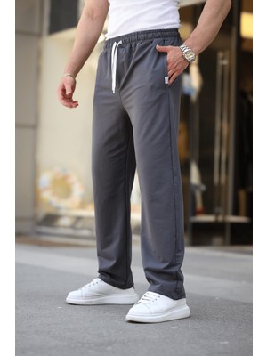 Madmext Füme Rahat Kesim Erkek Battal Boy Eşofman Altı E6584