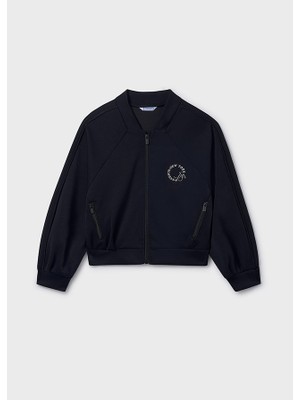 Mayoral Kız Çocuk Baskılı Fermuarlı Sweatshirt 6409