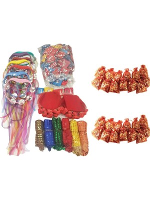 Evsay Kına Gecesi Kına Malzemeleri Kına Seti 550 Parça Parti Malzemesi