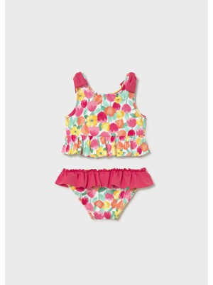 Mayoral Kız Bebek Desenli 2'li Mayo Takım 1655