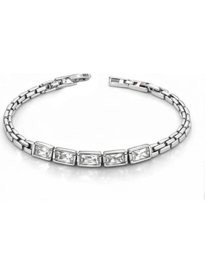 Brezza Lusso Jewelry Xpg Royal Baguette Shine Baget Taşlı Kadın Bileklik