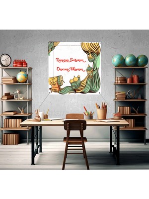 Deko Gonya Ramazanı Seviyorum Orucumu Tutuyorum Temalı Fotoğraf Panosu Branda 100X100