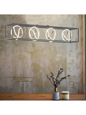 Ronisu Aydınlatma Antonia 4 Ledli Retro Sıralı Yemek Masası Avize Ra-Avz- 1738-50-92