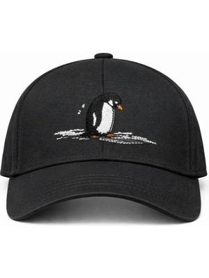 SF Collection Nihilist Penguen Nakışlı Basic Unisex Spor Şapka