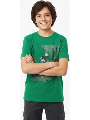 Modanino Erkek Çocuk %100 Pamuk T-Shirt-Kaykay Baskılı-12-16 Yaş 12526