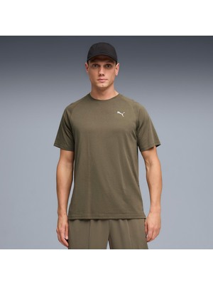 Puma Pwrtrain Triblend Erkek Haki Antrenman T-Shirt.81