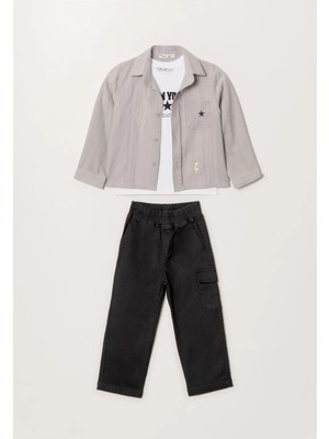 Alg ERKEK ÇOCUK BAYRAMLIK 3 PARÇA DOKUMA TAKIM