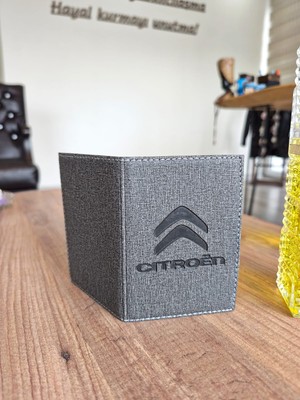 Citroen Kırçıllı Ruhsat Kılıfı Oto Aksesuar Kılıfı