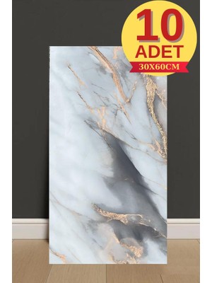 Renkli Duvarlar 10 Adet 30X60cm Mix Bakır Mermer Desen Yapışkanlı Köpük Duvar Paneli Kağıdı banyo,tezgah arasıTX-092