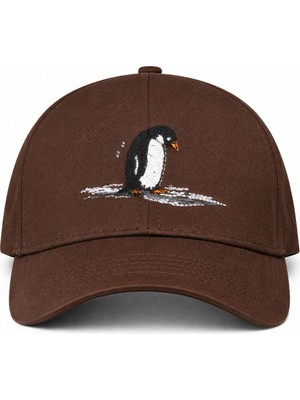 SF Collection Nihilist Penguen Nakışlı Basic Unisex Spor Şapka