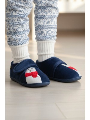 Gezer Kışlık Cırtlı Ayarlanabilir Rahat Taban Erkek Çocuk Panduf Ayakkabı