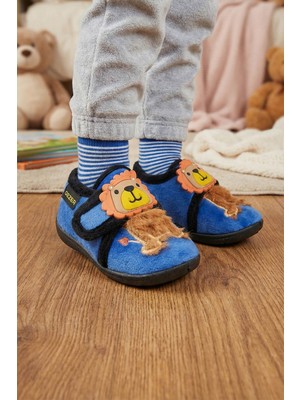 Gezer Bebe Erkek Çocuk Kışlık Cırtlı Ayarlanabilir Günlük Okul Kreş Panduf Ayakkabı