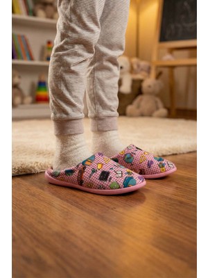 Gezer Kız Çocuk Kışlık Rahat Taban Ev Bahçe Gondol Terlik